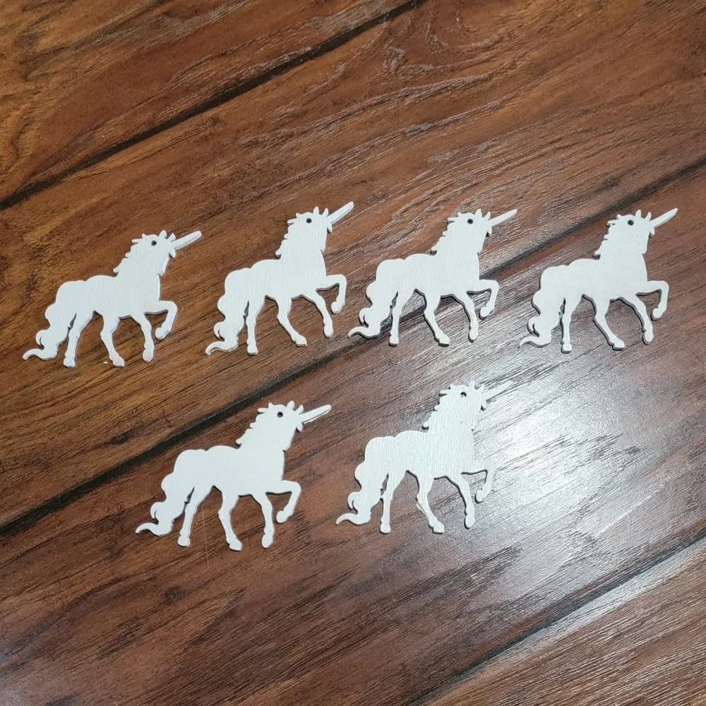 Unicorn wood cutouts - Picture 2 of 6
